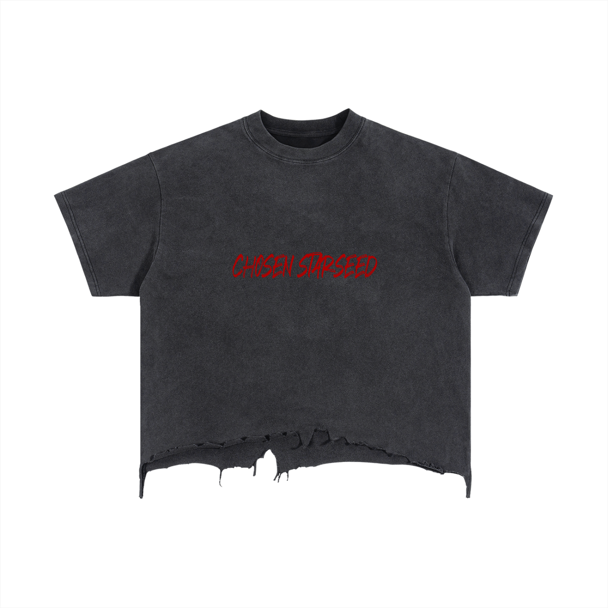 Vintage Wash Boxy Distressed 444 ChosenStarseed T-Shirt